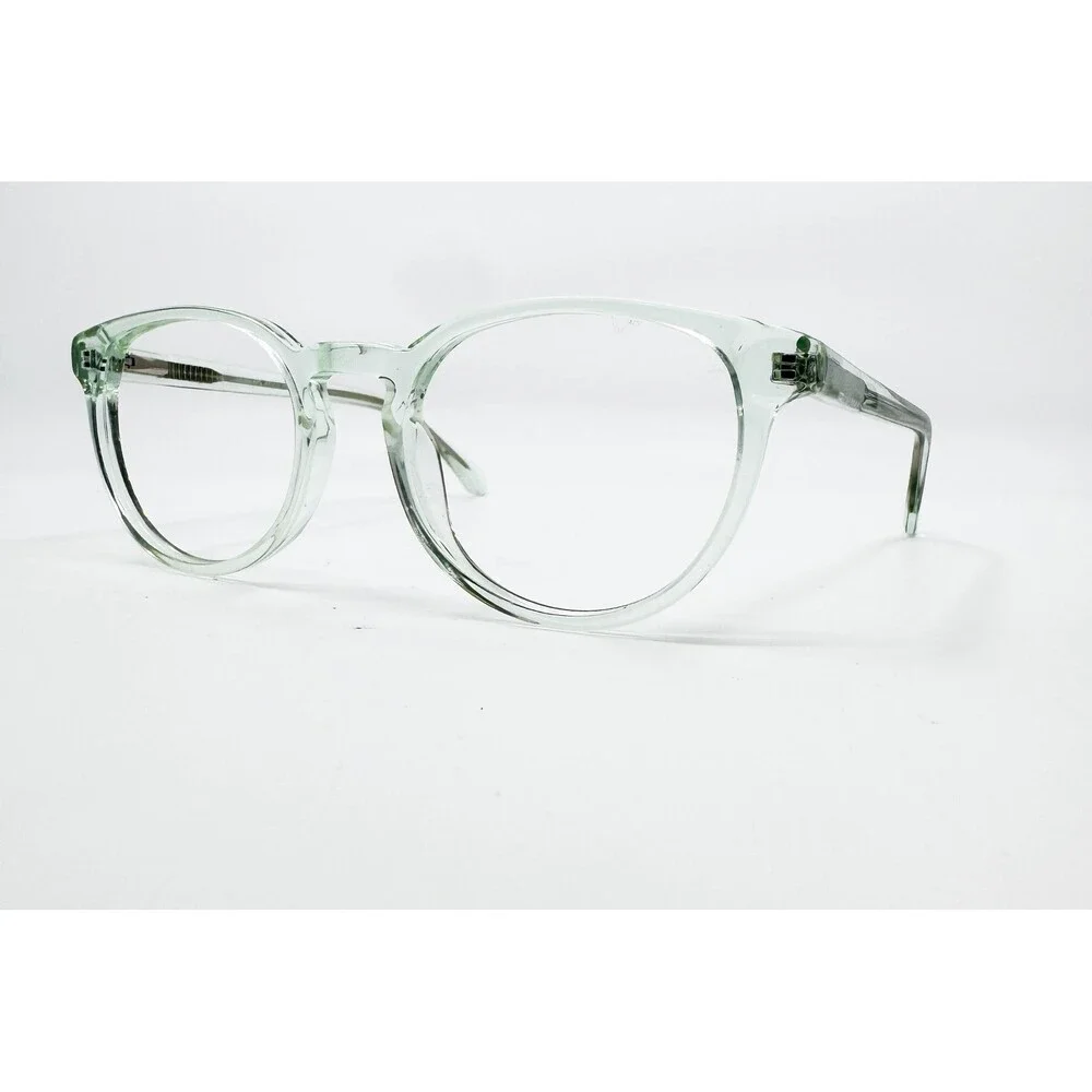 Akiko Eyeglasses Frames Womens Clear Green Round Full Rim 49-19-145 36108 49mm